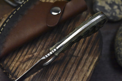 Handmade Skinner Knife AUS-8 Steel with Hardwood Handle – Survival & Outdoor Gift