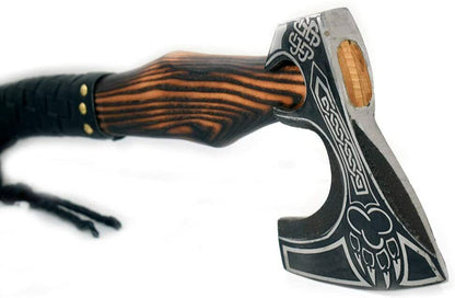 Handmade Warrior Viking Axe 18 Inch High Carbon Steel with Sheesham Wood Handle
