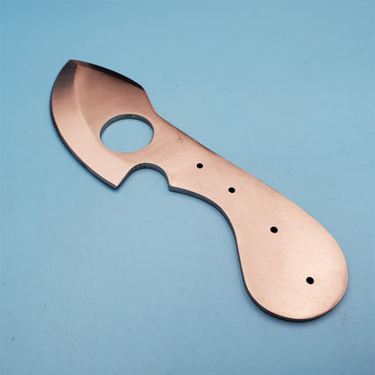 Fixed Blade Knife Blank – 7" Full Tang Stainless Skinner DIY Maker Blade