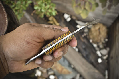 Hand Forged D2 Steel Best Karambit Knife Fixed Blade Karambit with Hard Wood Handle