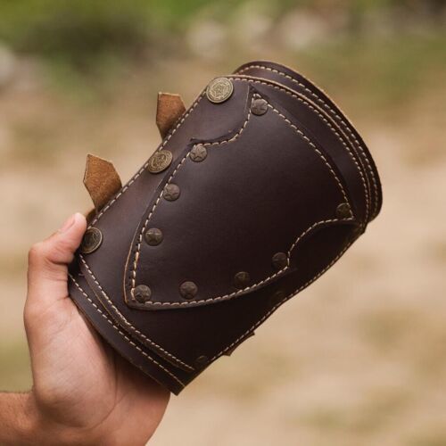 6" Damascus Bowie Knife – Claw Guard Wrist Cuff & Mosaic Pin