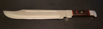 18" Handmade D2 Steel High Polish Survivalist Hunting Bowie Knife with Micarta Handle