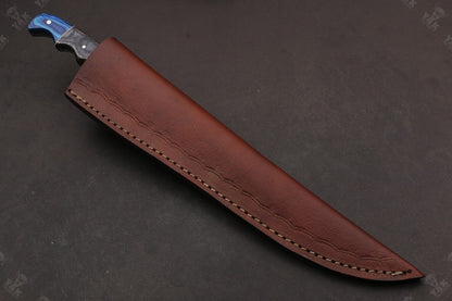 13" Hand Forged Damascus Fillet Knife Damascus Steel Fillet Knife for Professionals W/Sheath