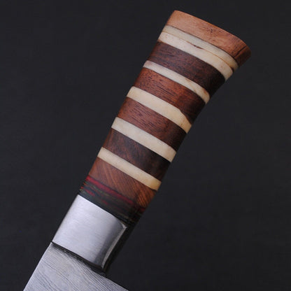 Custom Handmade Damascus Steel Cleaver Knife – Kitchen Chef Cutlery with Micarta Handle