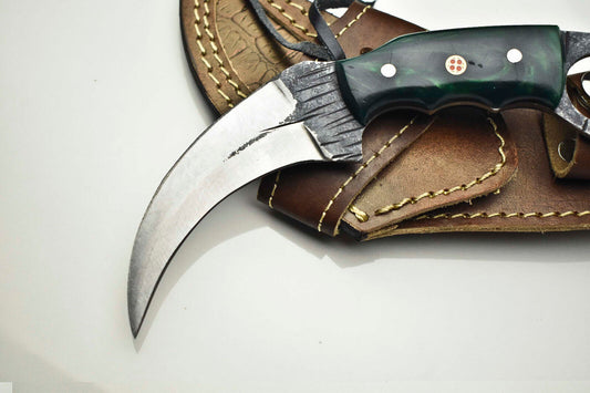 Best Karambit 8" Handmade High Carbon Steel Blade Karambit With Resin Handle