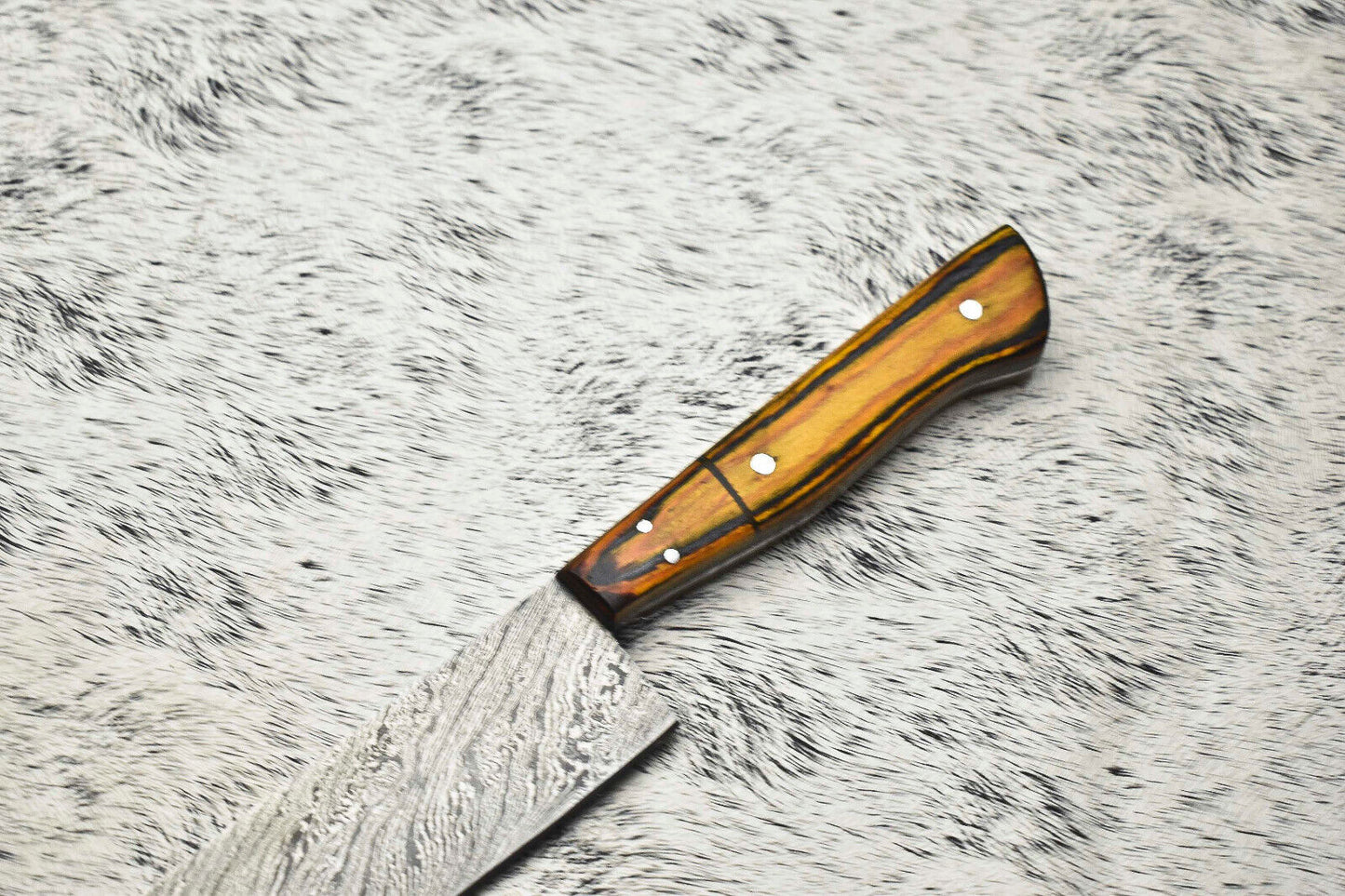 Cutlery Salvation Handmade Damascus Blade Kitchen Full Tang Chef Knife – 10" Overall, 384-Layer Forged Steel, Professional Sharpened Edge