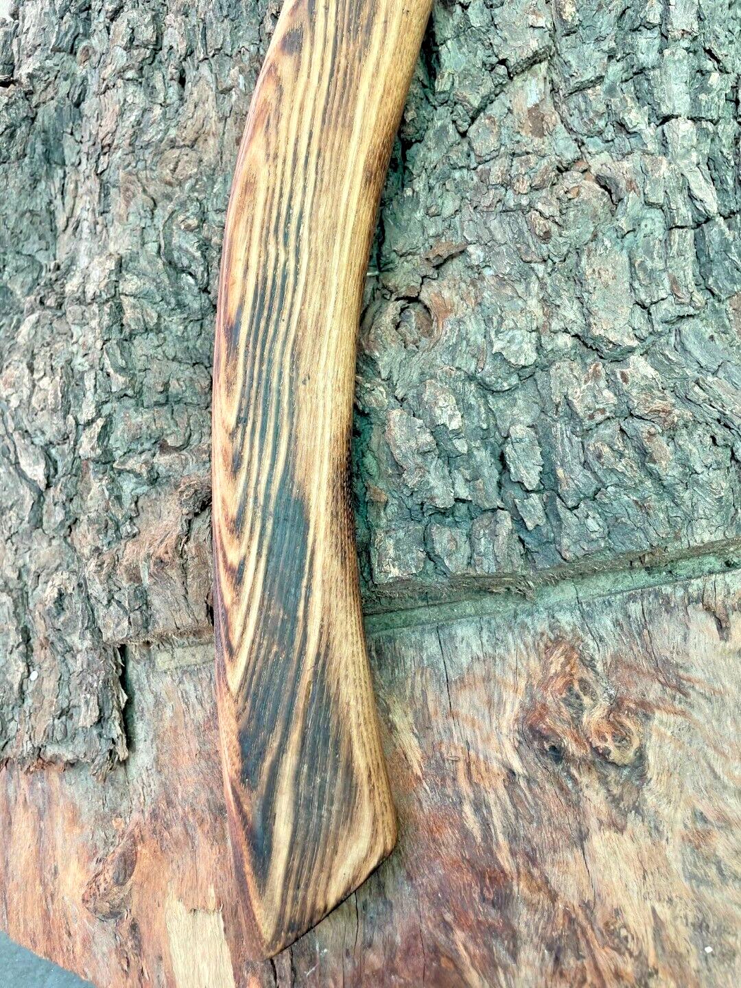 Custom Forged Viking Axe – Bushcraft, Camping, and Jungle Wood Cutting Axe with Leather Sheath