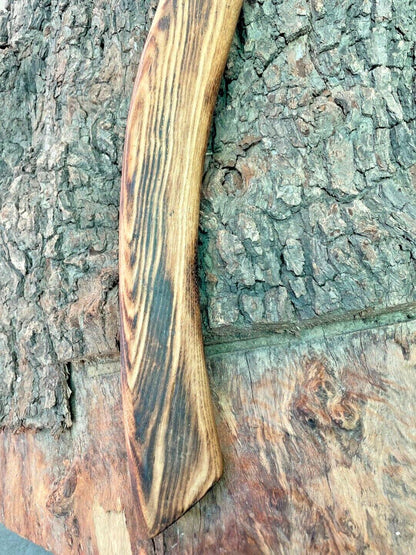Custom Forged Viking Axe – Bushcraft, Camping, and Jungle Wood Cutting Axe with Leather Sheath
