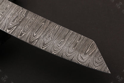 13" Hand Forged Damascus Fillet Knife Handmade Fillet Knives With Leather Sheath