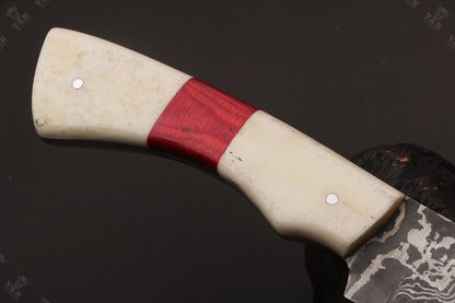 13" Hand Forged Damascus Fillet Knife Handmade Fillet Knives With Leather Sheath