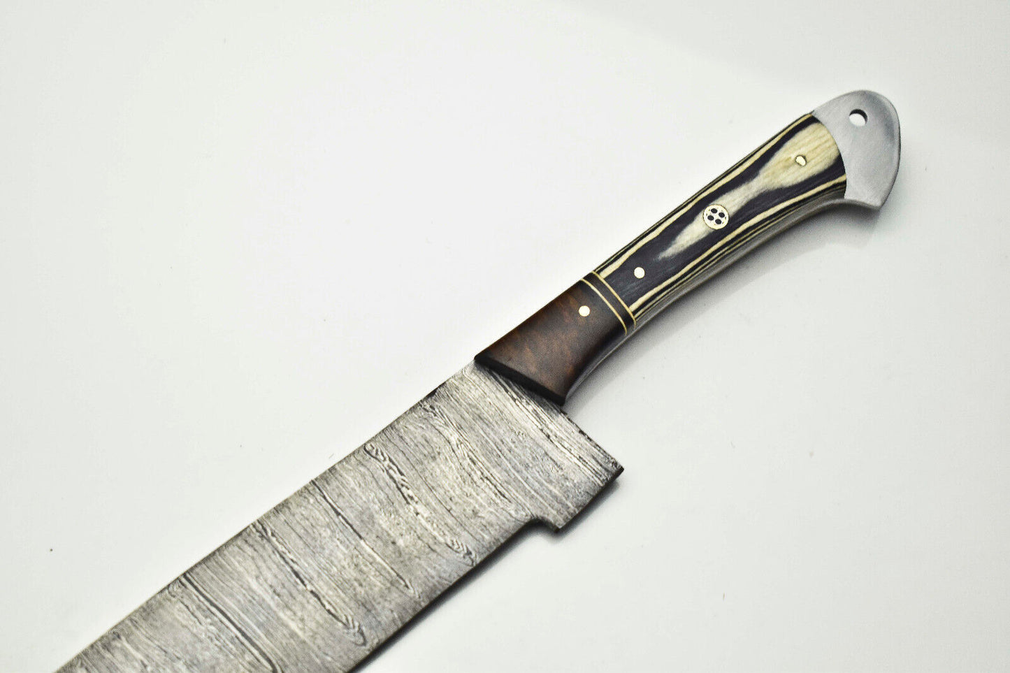 12" Handmade Forged Damascus Steel Kitchen Chef Knife – Full Tang Sharp Blade
