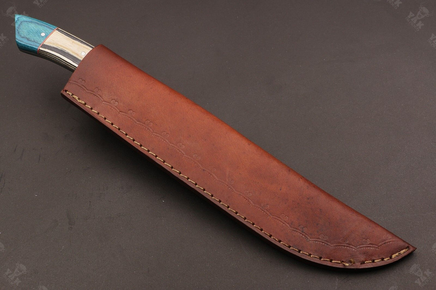 13" Custom Handmade Damascus Steel Fillet Knife Best Fillet Knife W/Sheath