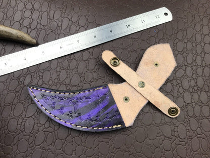 8" Handmade Damascus Karambit Full Tang Damascus Steel Karambit Knife with Resin Handle