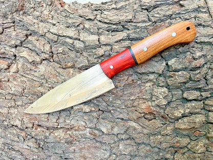 Handmade Damascus Steel Cutting Chopping Cooking Kitchen Chef Knife with Sheath