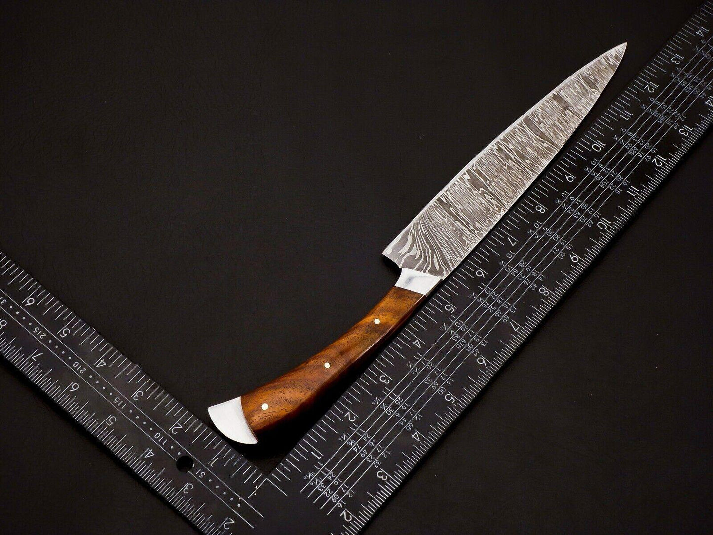 Custom Hand Forged Damascus Steel Full Tang Chef Knife Set