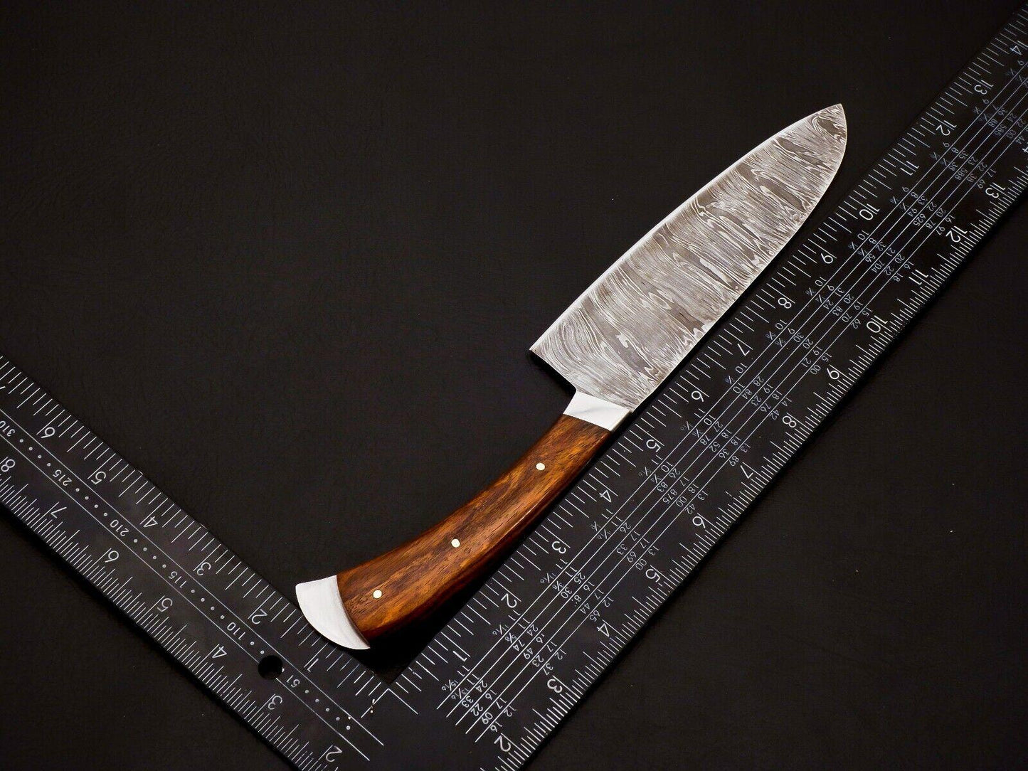 Custom Hand Forged Damascus Steel Full Tang Chef Knife Set