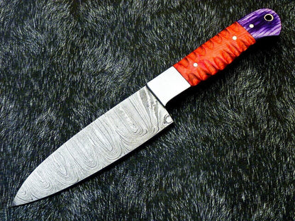 10" Hand Forged Damascus Steel Chef Knife Kitchen Knife