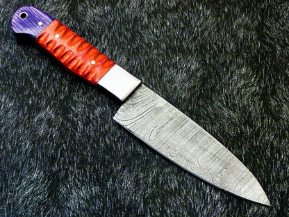 10" Hand Forged Damascus Steel Chef Knife Kitchen Knife
