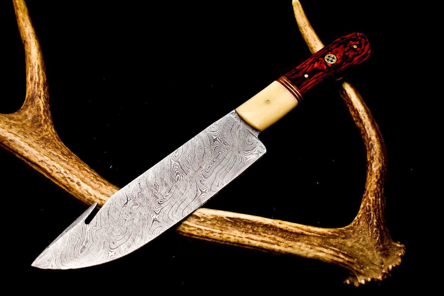 12.0" Handmade Damascus Steel Kitchen Chef Knife | Full Tang Professional Cooking Knife