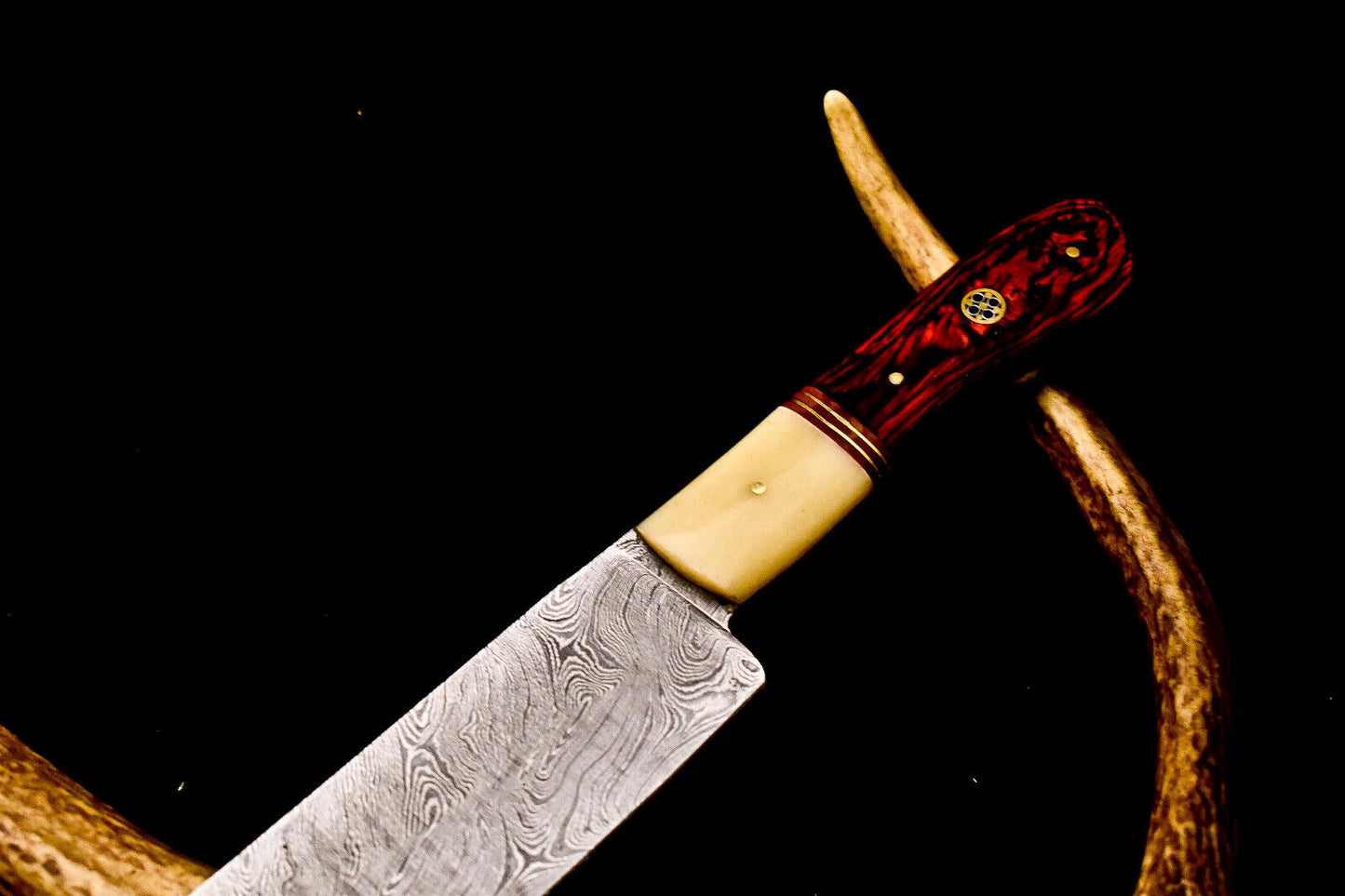 12.0" Handmade Damascus Steel Kitchen Chef Knife | Full Tang Professional Cooking Knife