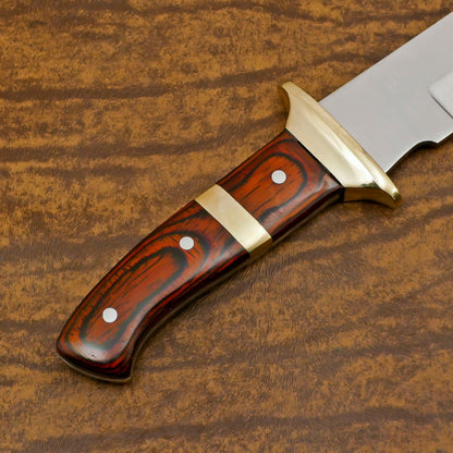 Handcrafted D2 Steel Full Tang Bowie Knife | 12" Hunting & Outdoor Sport Blade