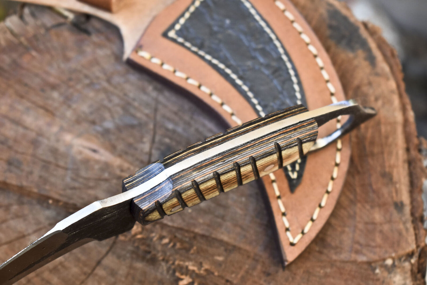 Hand Forged D2 Steel Karambit Knife 8" With Hard Wood Handle Best Karambit