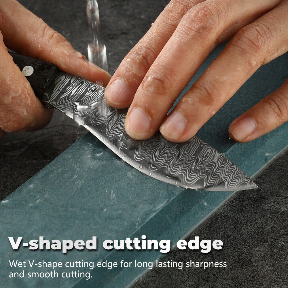 Forged Mongolian Style Damascus Steel Cleaver Knife – 5Cr15 Full Tang Chef Knife with Color Wood Handle