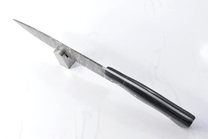 13" Custom Handmade Forged Damascus Steel Kitchen Chef Knife – Canvas Micarta Handle