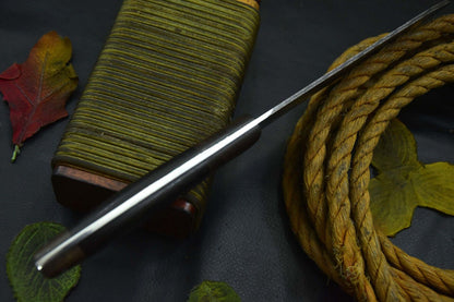 Custom Handmade 12.4" OAL Damascus Steel Chef Knife with Vengai Wood Handle