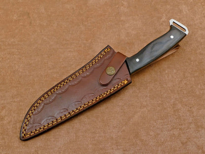 Frontier D2 Full Tang Bowie Knife | 12-Inch Handmade Hunting & Camping Blade