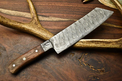 Handmade Damascus Steel Chef Knife | Full Tang Kitchen Cutlery