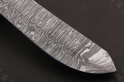 13.5" Custom Handmade Fire Damascus Steel Fillet Knife Damascus Fillet Knife For Kitchen Use
