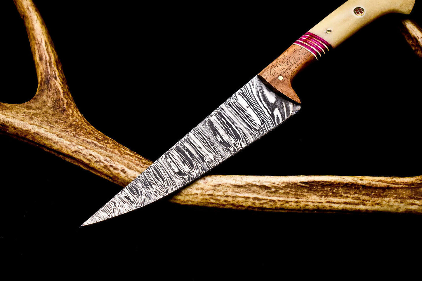 12" Premium Handmade Damascus Steel Kitchen Chef Knife – Full Tang, High Carbon Blade