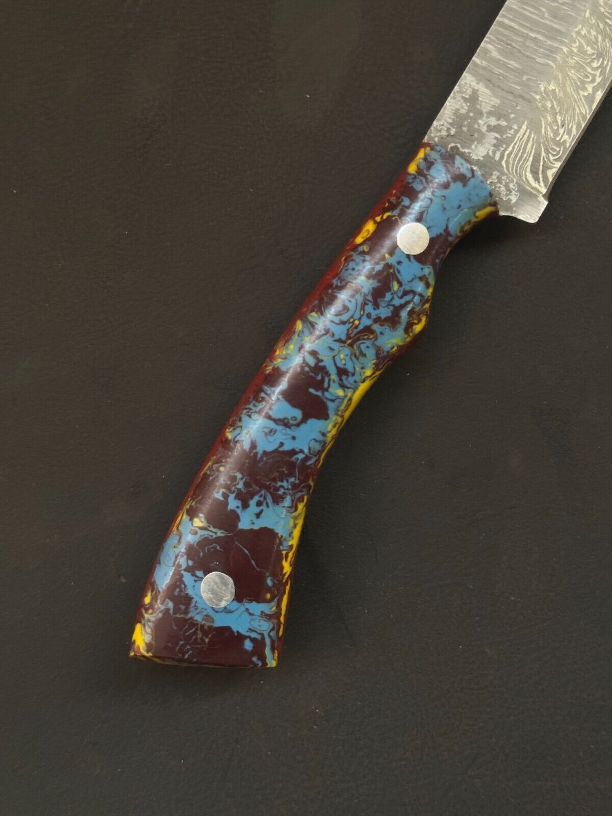 13" Damascus Fillet Knife  Damascus Steel Fillet Knife for Kitchen Use With Resin Handle