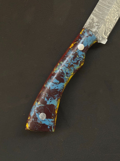 13" Damascus Fillet Knife  Damascus Steel Fillet Knife for Kitchen Use With Resin Handle