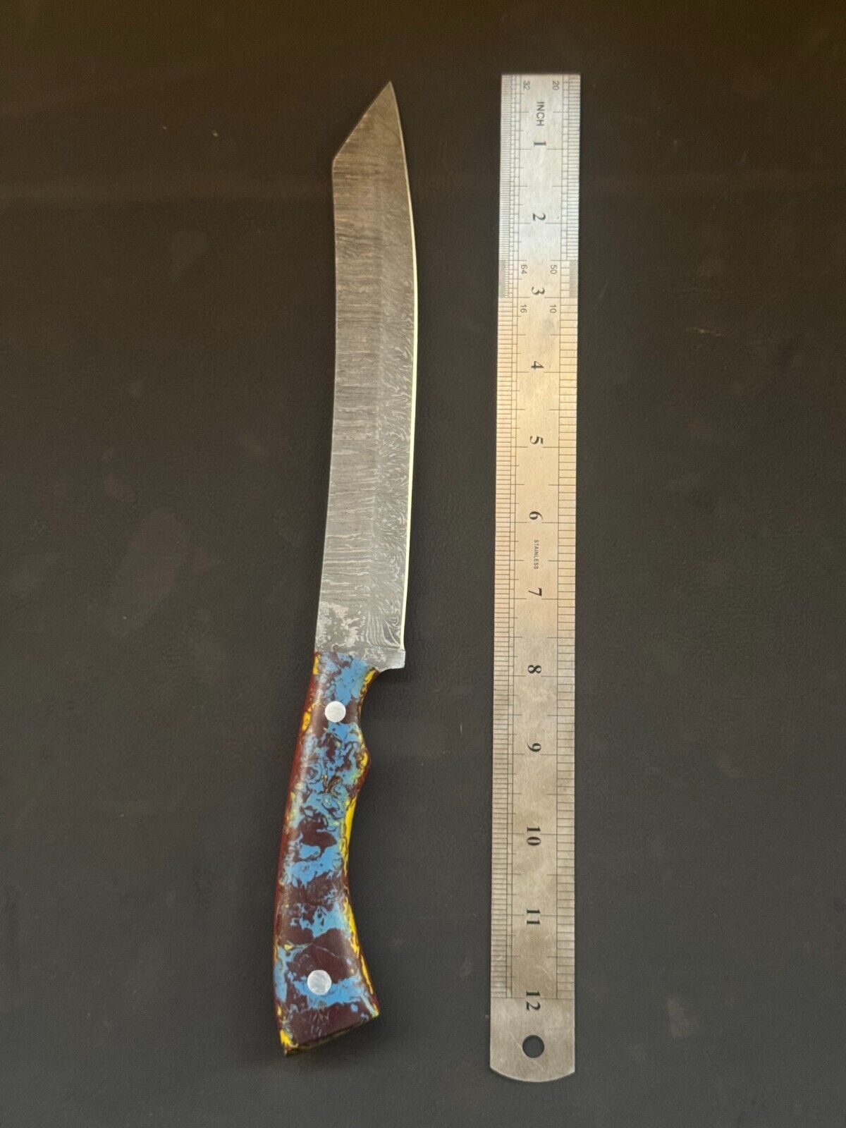13" Damascus Fillet Knife  Damascus Steel Fillet Knife for Kitchen Use With Resin Handle