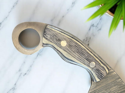 Damascus Karambit Knife Handmade Karambit Damascus Steel Hunting Knife with Wood Handle