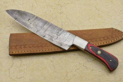 RARE CUSTOM DAMASCUS LARGE CHEF Kitchen Chef Knife