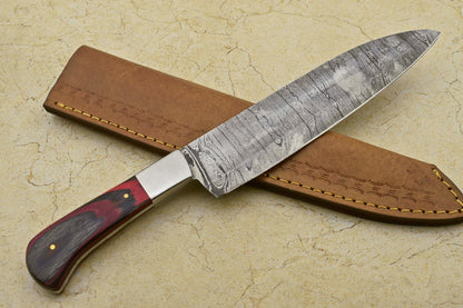 RARE CUSTOM DAMASCUS LARGE CHEF Kitchen Chef Knife