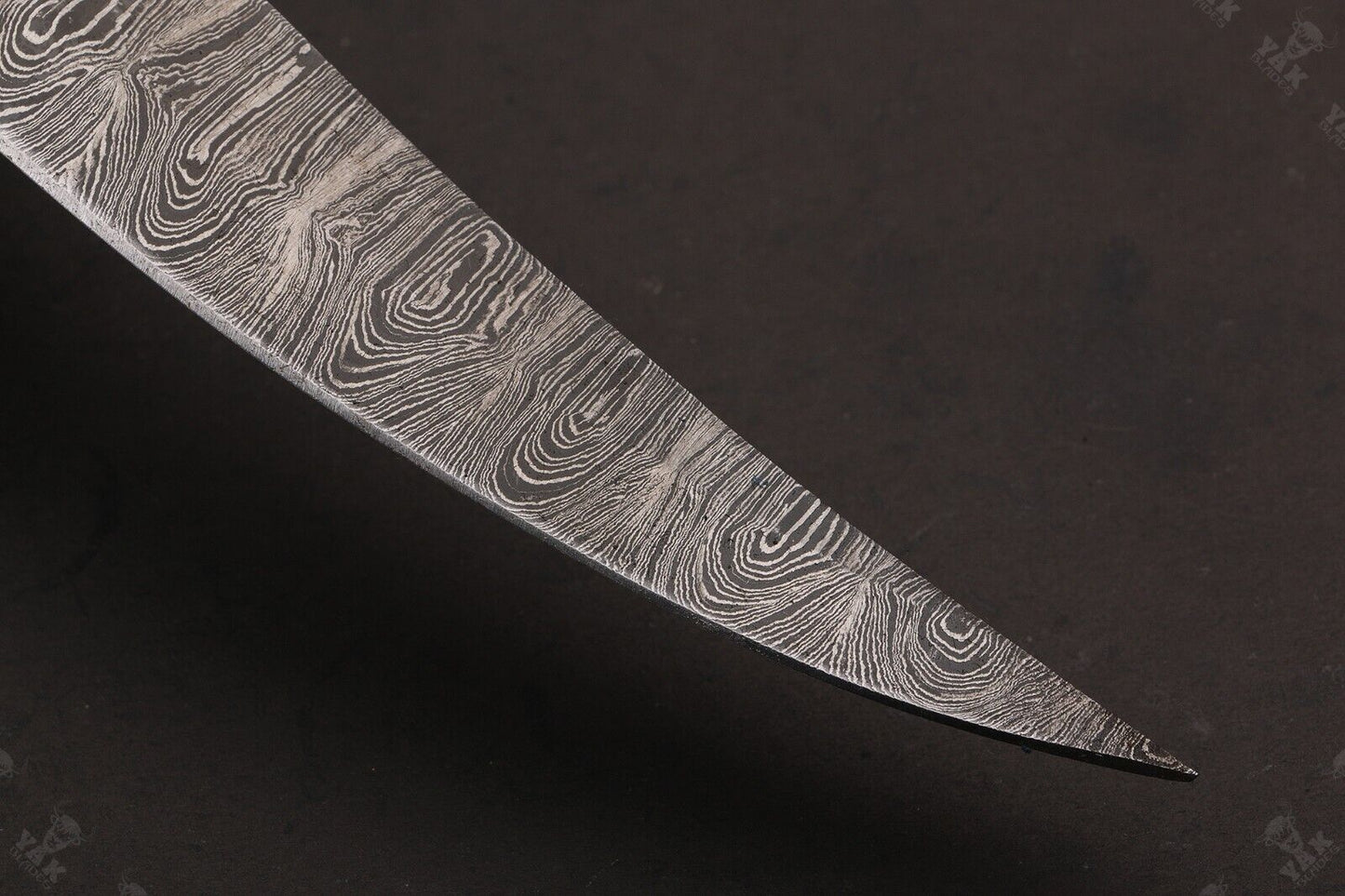 12" Handmade Fire Damascus Steel Fillet Kitchen Knife Damascus Fillet Knife W/Sheath