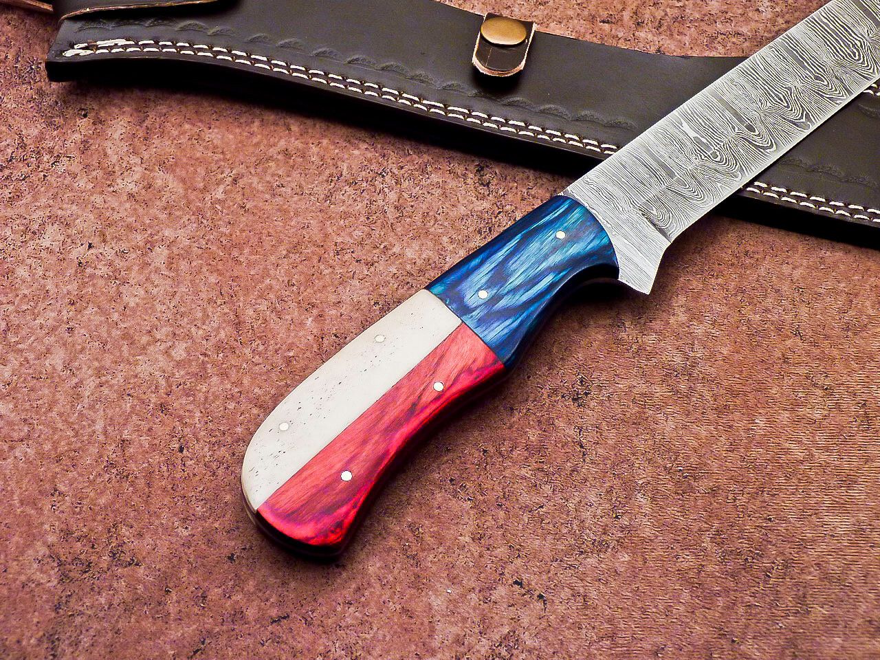17" Professional Handmade Damascus Steel Bread & Chef Knife – Hardwood Handle