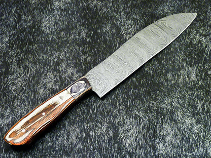Professional Handmade Damascus Steel Chef Knife 13" with Hardwood Handle