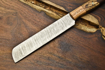 12" Handmade Damascus Steel Kitchen Chef Knife – Full Tang Razor Sharp Blade