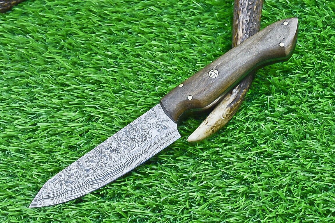 CUSTOM HAND FORGED DAMASCUS STEEL BLADE KITCHEN CHEF KNIFE, KITCHEN KNIFE