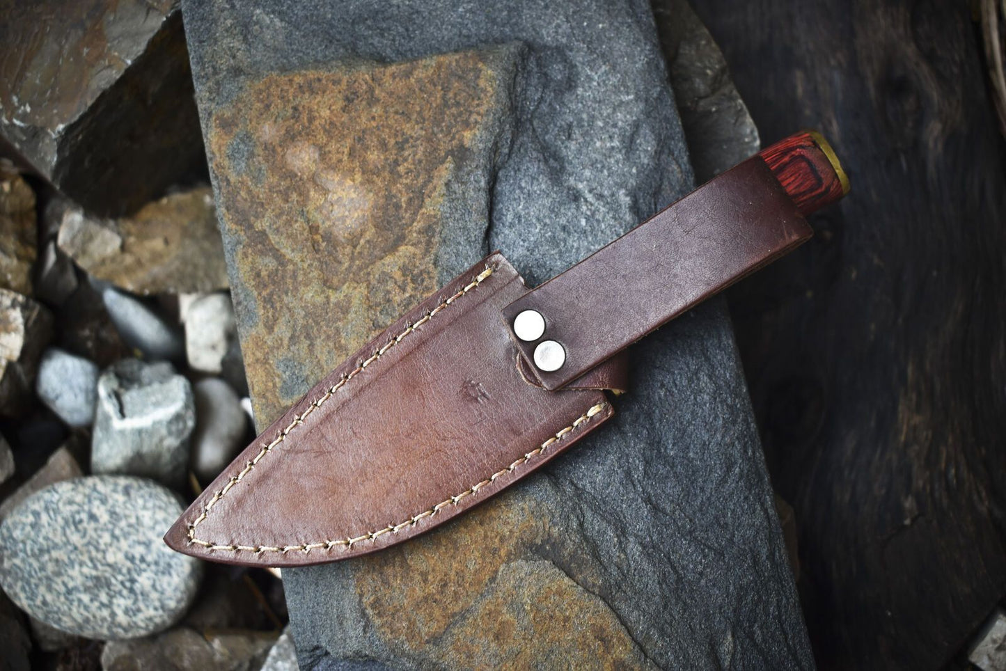 Compact Twist Damascus Skinner Knife Micarta Handle Handmade EDC Closeout