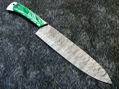 13" Professional Damascus Steel Chef Knife | Resin Handle