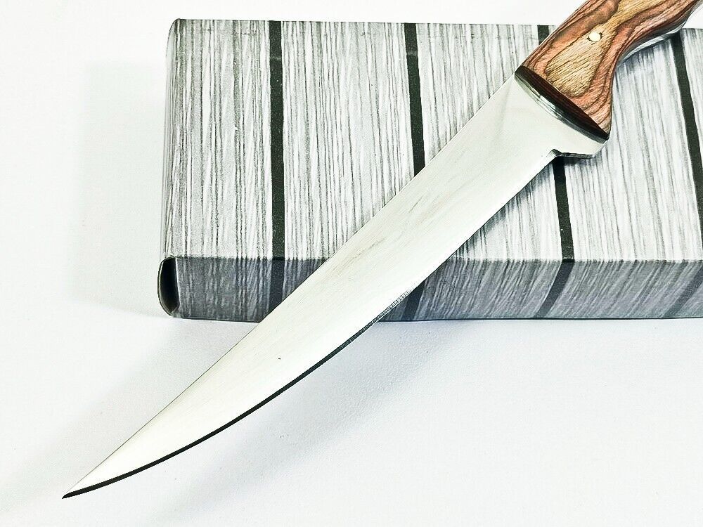 Handmade D2 Steel Blade Best Fillet Knife Sharp Fillet Knife Full Tang Knife W/Sheath