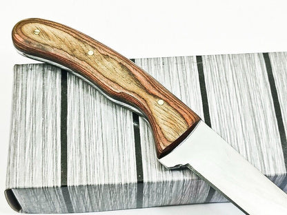 Handmade D2 Steel Blade Best Fillet Knife Sharp Fillet Knife Full Tang Knife W/Sheath