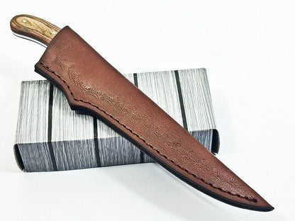 Handmade D2 Steel Blade Best Fillet Knife Sharp Fillet Knife Full Tang Knife W/Sheath