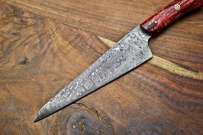 Handmade Damascus Steel Chef Knife – Full Tang Custom Forged Chopper Knife